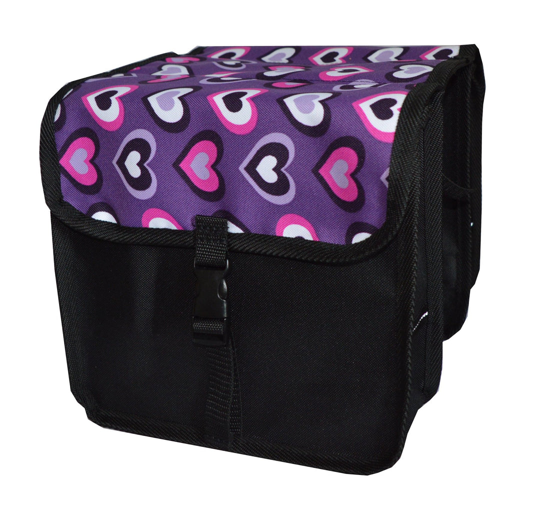 Beluko FAHRRADTASCHE 14-20 Zoll Kinder Satteltasche Gepäckträgetasche Doppel 2 x 5l 6. Mini - Herz,