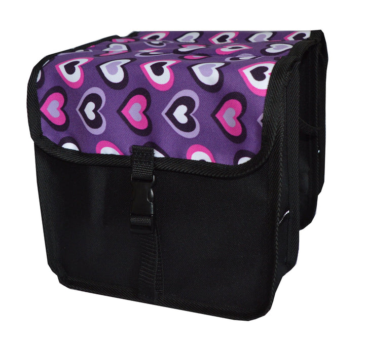 Beluko FAHRRADTASCHE 14-20 Zoll Kinder Satteltasche Gepäckträgetasche Doppel 2 x 5l 6. Mini - Herz,