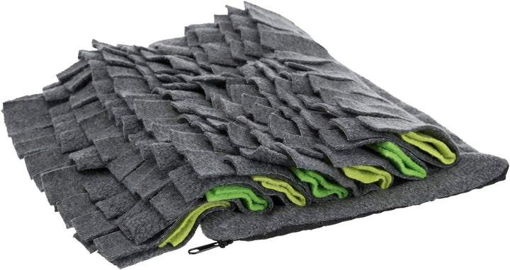 TRIXIE 62818 Schnüffelteppich, 27 × 20 cm, grau/grün