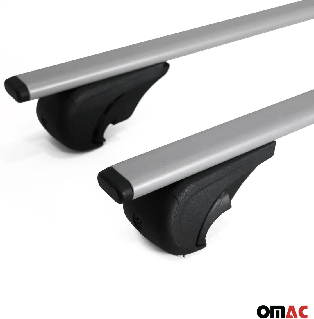 OMAC Dachträger Gepäckträger kompatibel mit Citroen C5 Aircross 2018-2024 Metall Grau, Grau