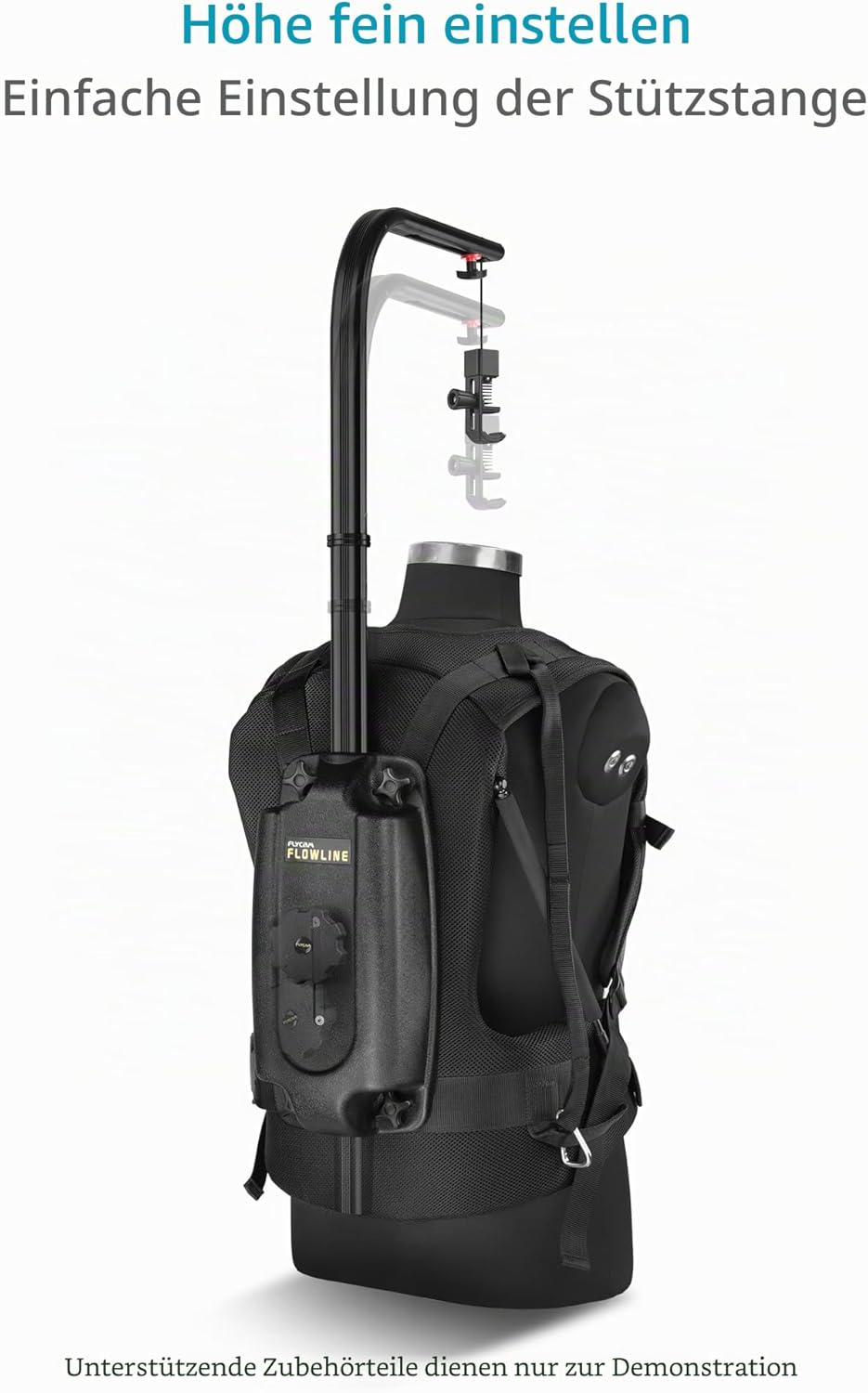 FLYCAM Basic Flowline Body Mount Stützweste mit 180° Drehung für Kamera, Camcorder und 3-Achsen-Gimb