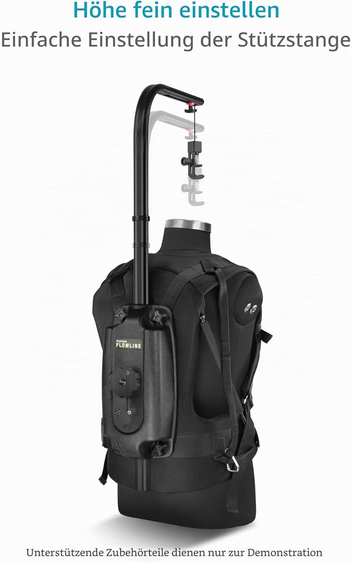 FLYCAM Basic Flowline Body Mount Stützweste mit 180° Drehung für Kamera, Camcorder und 3-Achsen-Gimb