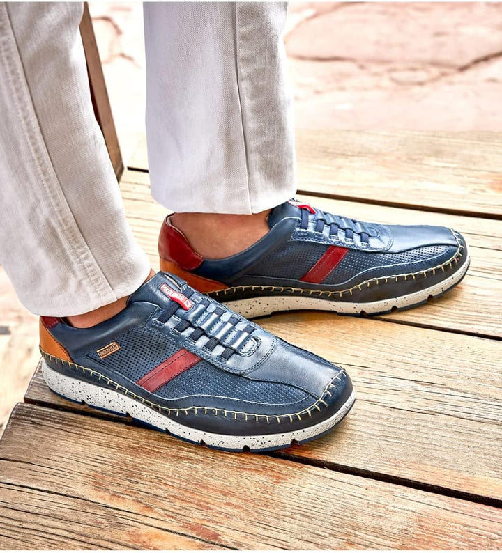 Pikolinos Sneakers in Leder Modell Fuencarral für Männer 40 EU Blue C1, 40 EU Blue C1