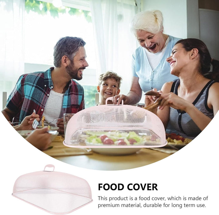 Happyyami Tischtuch Metall 1Pc Mesh Food Covers Mahl Fliegenhaube Fliegenhaube Partyzubehör Rosa, Ro
