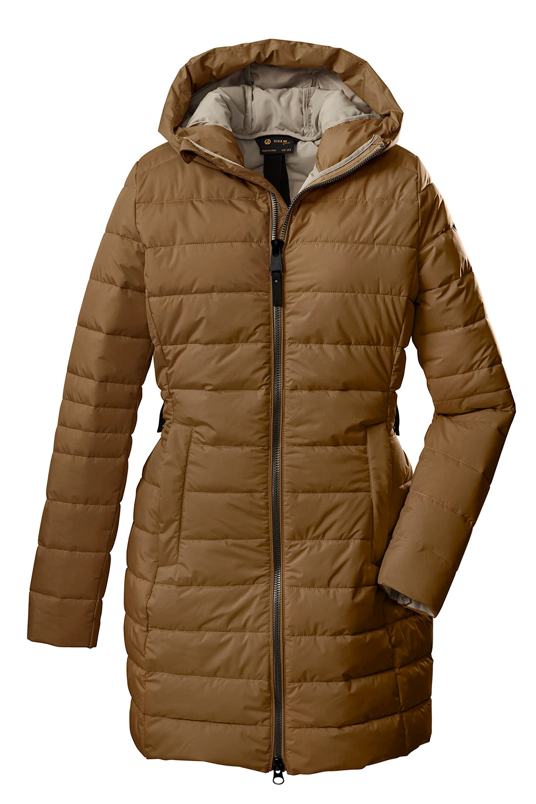 G.I.G.A. DX Damen Gw 34 Wmn Qltd Prk Casual Funktionsparka in Daunenoptik mit Kapuze 38 hellbraun, 3