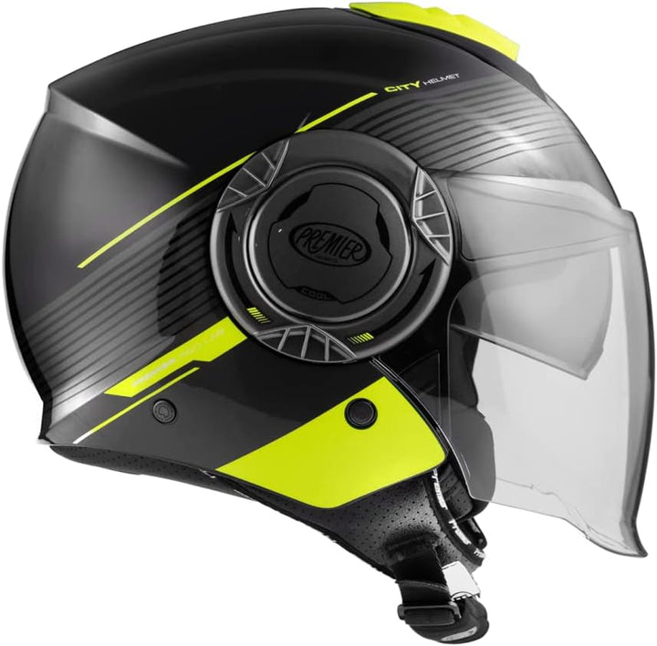 Premier Unisex-Adult Cool Evo Helm, XS Schwarz Und Gelb