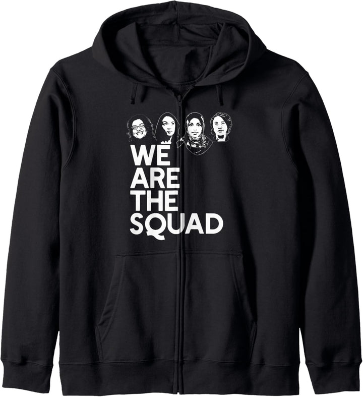 WE ARE THE SQUAD Rashida Tlaib AOC Ilhan Omar Pressley Meme Kapuzenjacke
