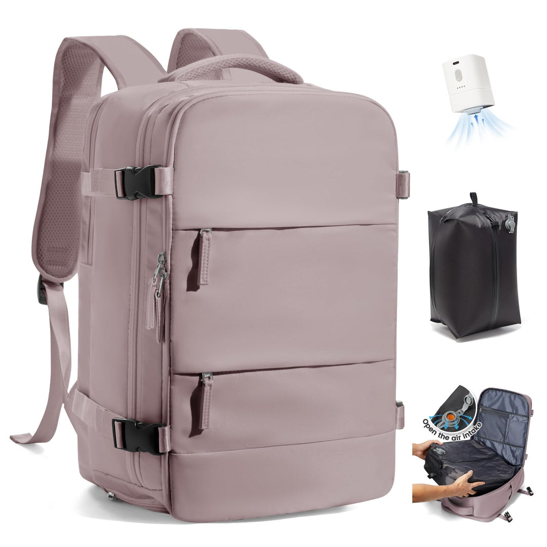 SZLX Grosser Reiserucksack Damen,Vakuum Rucksack mit Pumpe Ryanair Handgepäck 40x30x20 Herren, Wizza