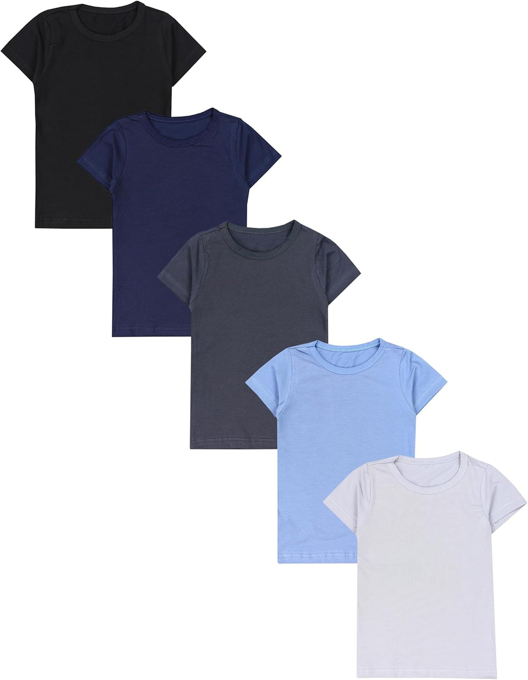 TupTam Unterhemden Jungen – 5er Pack Kurzarm Kinder Unterhemden, Baumwolle, Bequem & Atmungsaktiv 10