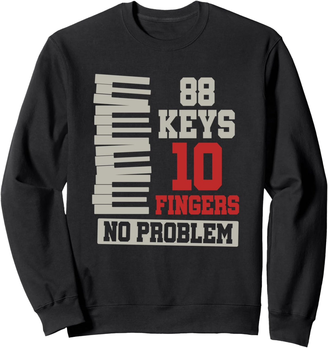 Musik Klavierspieler Klaviatur Pianist Lustiges Klavier Sweatshirt
