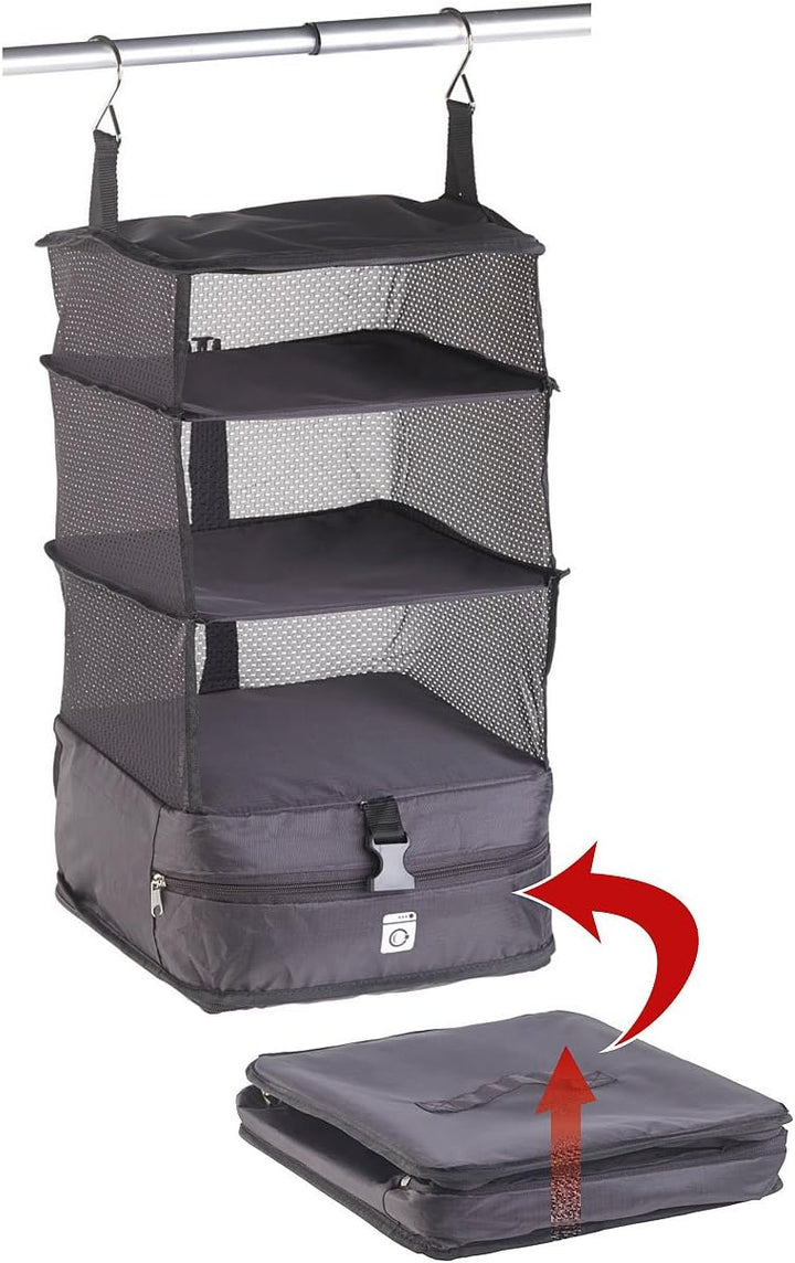 Xcase Koffer Regalsysteme: 2er-Set XL-Koffer-Organizer, Packwürfel zum Aufhängen, 30 x 64 x 30 cm (O