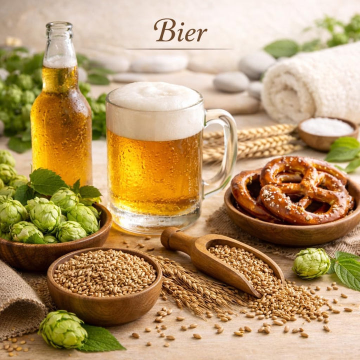 Dufte Momente | Saunaduft Konzentrat Bier 250ml | für Finnische Sauna, Banja, Sanarium, ... | vegan,