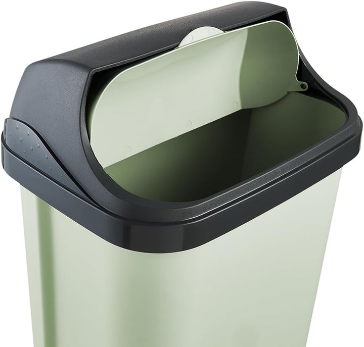 keeeper rasmus Abfallbehälter mit Rolldeckel, 25 l, 34 x 26 x 54 cm, Grün (Soft Green) Soft Green 25