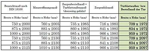 BP1-709L-BB: Glasdrehtür, ESG Glas 709x1972x8mm, DIN links, Siebdruck P1, mit Beschlag inkl. Schloss