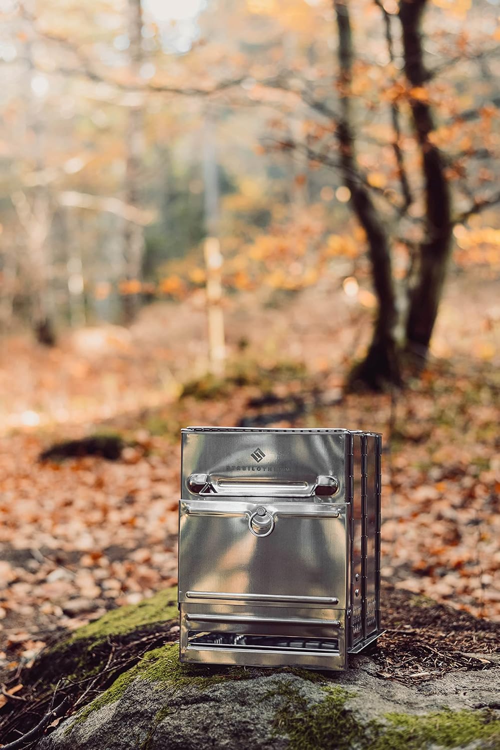 STABILOTHERM Edelstahl Holzkohle-Grill Camping Outddor faltbar | mobiler Grill Camping-Grill Outdoor