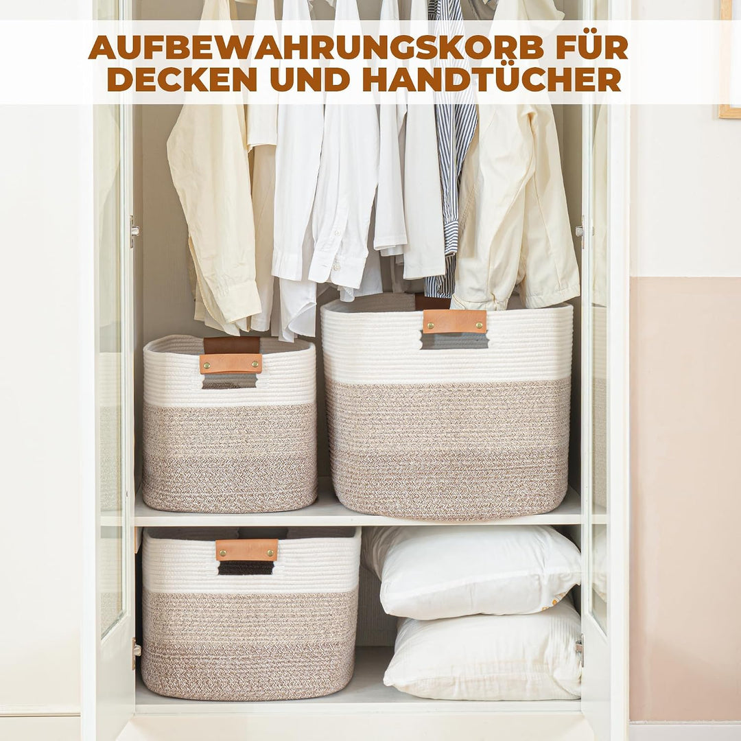 danpinera Wäschekorb, Korb Aufbewahrung, Faltbarer Wäschekorb, Aufbewahrungskorb für Baby Spielzeug,