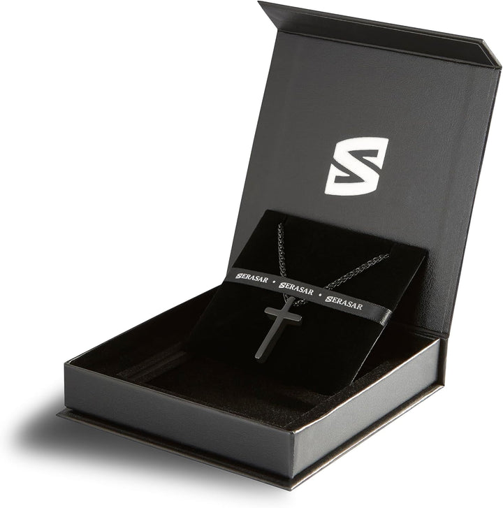 SERASAR Premium Halskette Herren [Lord] | Rostfreier 316L Chirurgenstahl | Wasserfest | Stabile Kett