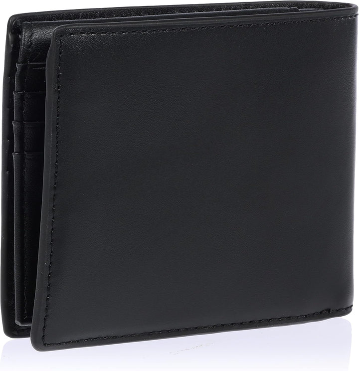 Tommy Hilfiger Herren Portemonnaie TH Modern Leather CC Flap & Coin Klein , Schwarz (Black), Einheit