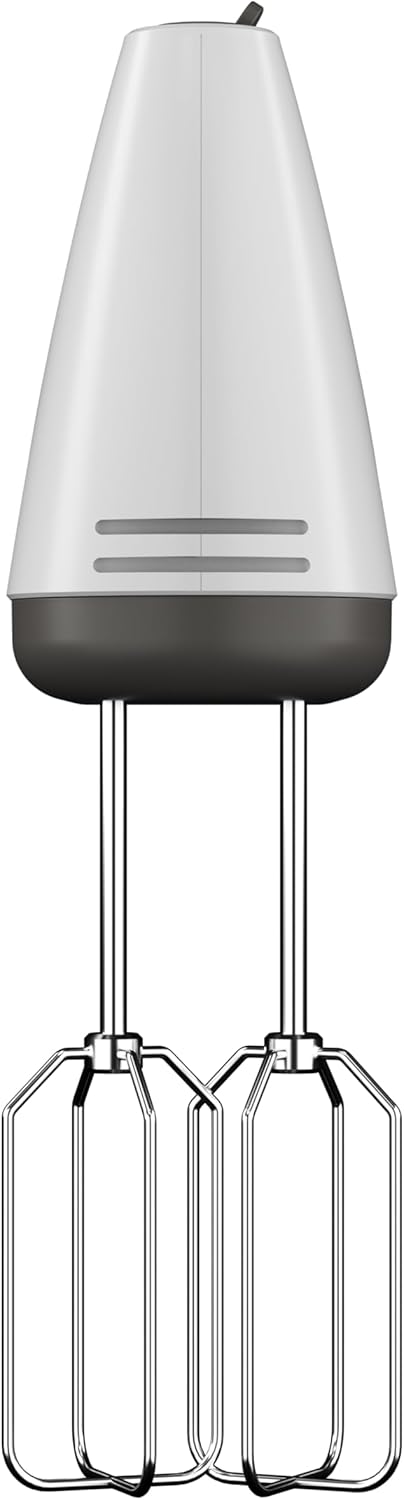Aiwa Tesaberu AHX‑600 Stabmixer, 450 W, 5 Geschwindigkeitsstufen + Turbo-Funktion, 2 Knethaken und K