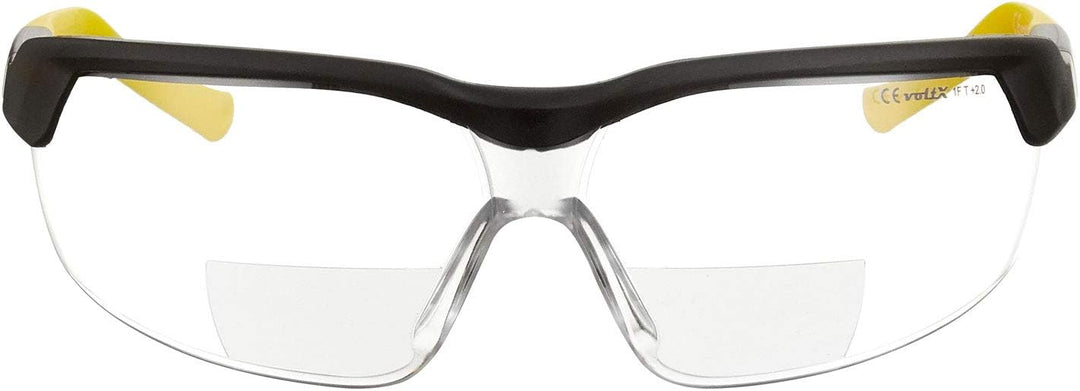 voltX 3 x GT Adjustable (2020 Model) Bifokale Lesen Schutzbrille (KLAR +1.0 Dioptrie), Anti-Beschlag