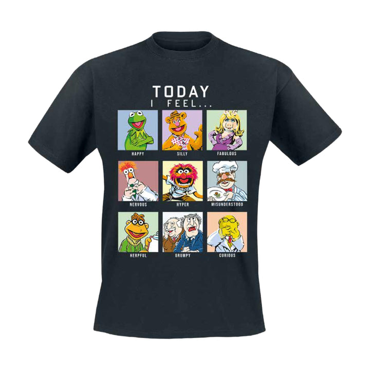 Elbenwald Sesamstrasse T-Shirt mit verschiedenen Motiven für Herren Damen Unisex Baumwolle schwarz X