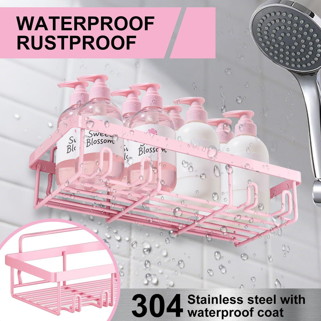 Esteopt Duschablage Ohne Bohren: rostfreie Badezimmer,Shampoo Halterung,Bathroom Organizer Shelf,sel