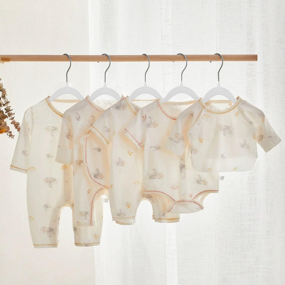 Wellong Kinderkleiderbügel, 28 cm Baby-Samtbügel mit 360°-Drehhaken, rutschfeste Kleiderbügel Samt,