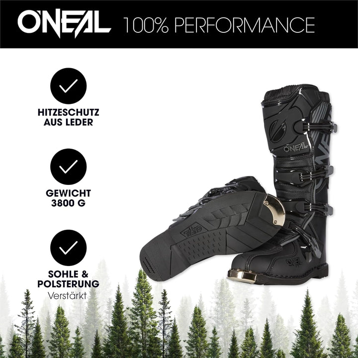 O'NEAL Motocross Stiefel Tribute Boot Squadron V.21 I MX Enduro I Ergonomische Motorradschuhe Herren
