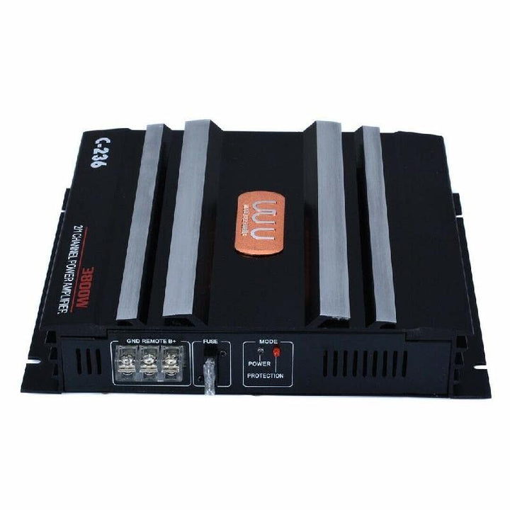 Riloer 3800 W Autoradio-Audio-Verstärker, 4 Ohm-Kanal-Verstärker, Super-Bass-Subwoofer, Stereo-Verst