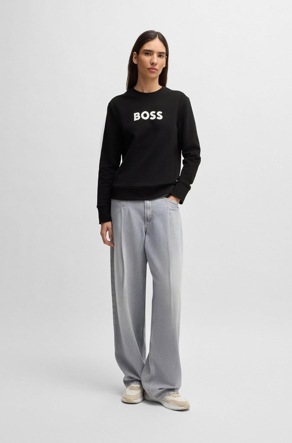 BOSS Damen Sweatshirt XS Black1, XS Black1