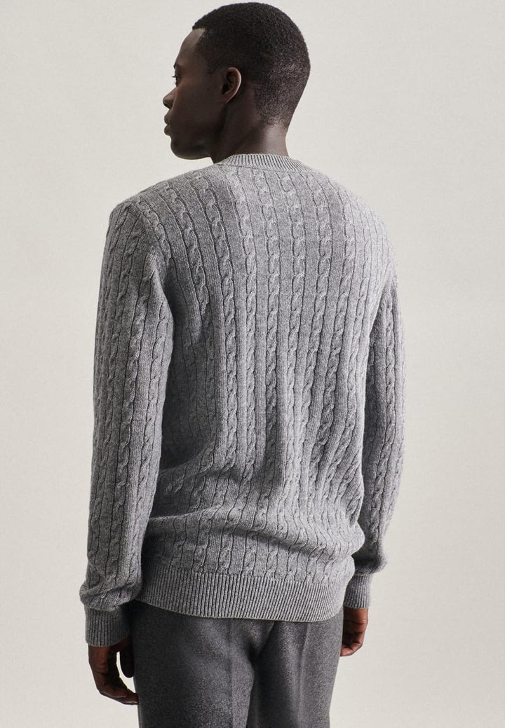 Seidensticker Herren Pullover, L Grau