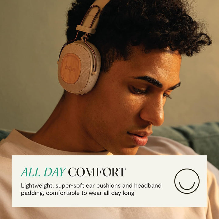 House of Marley Positive Vibration Riddim kabellose On-Ear Bluetooth Kopfhörer - 50 Std. Spielzeit,