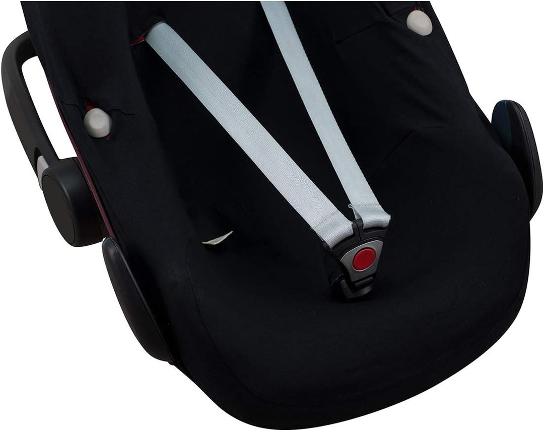 JYOKO KIDS Baumwollbezug für Autositz kompatibel mit Pebble Maxi Cosi, Bebe Confort (Black Series),
