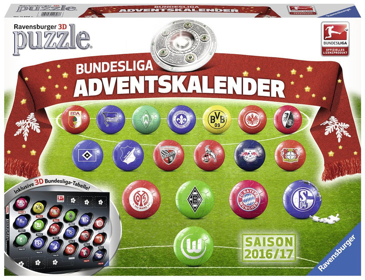 Ravensburger 3D Puzzle 11696 - Bundesliga Adventskalender