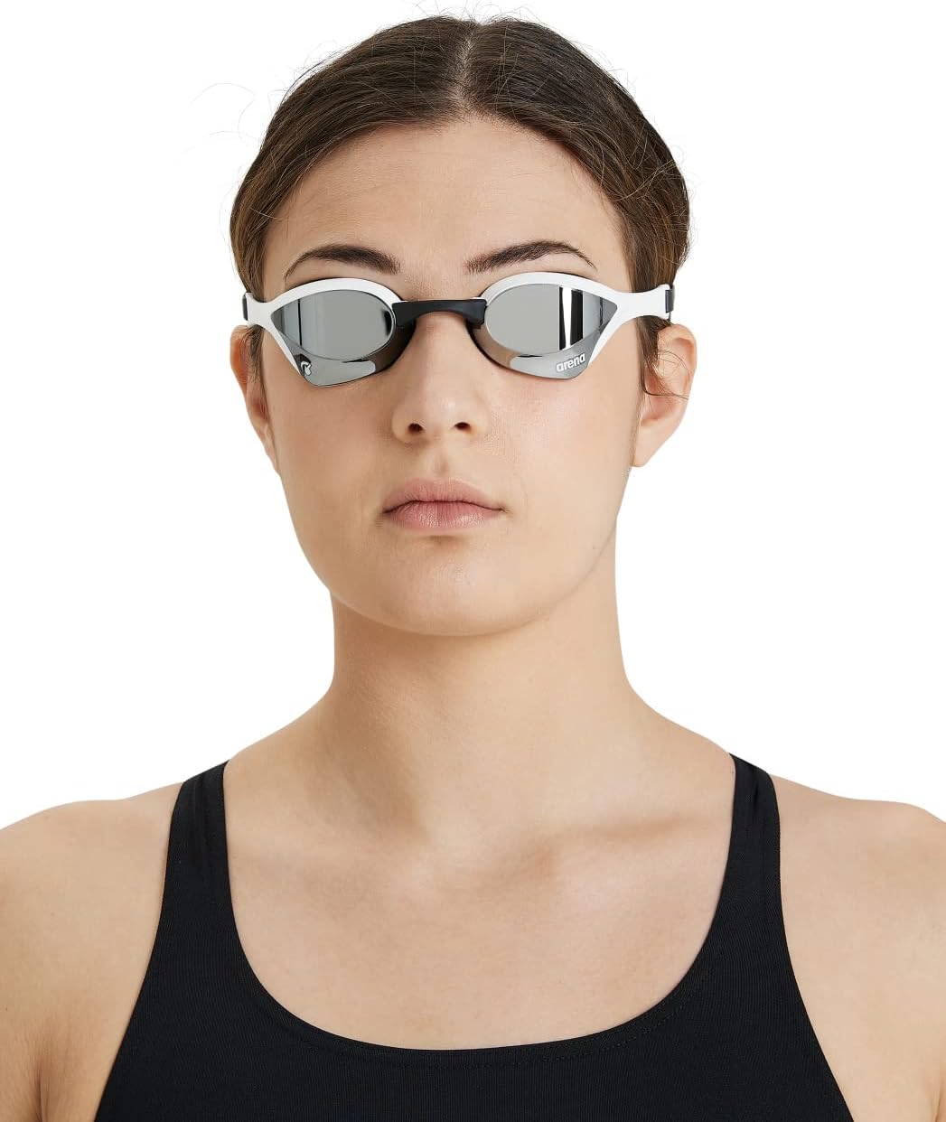 arena Cobra Ultra Swipe Mirror Unisex Race Schwimmbrille für Erwachsene, Taucherbrille mit Gebogenen