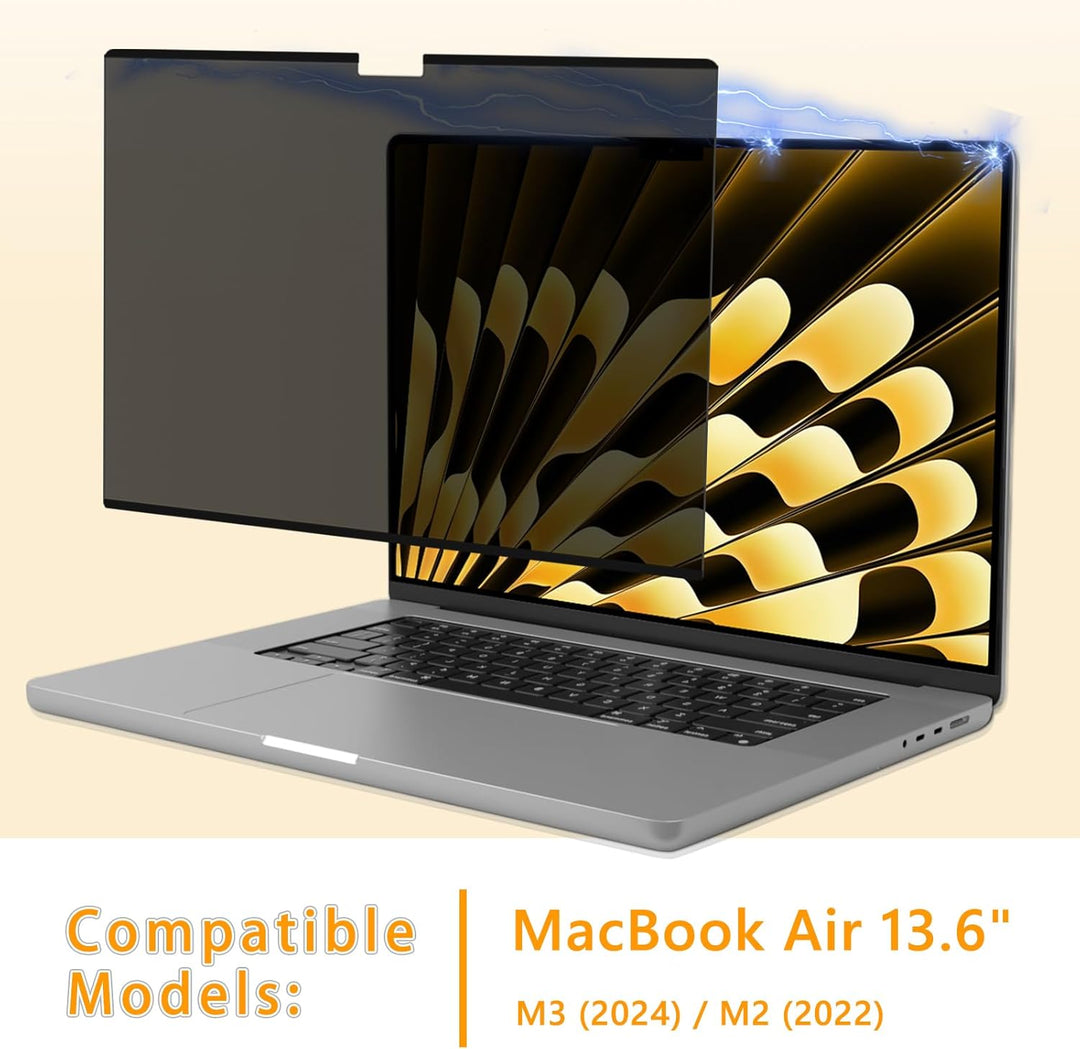 CeiBand Magnetischer Blickschutzfilter für Apple MacBook Air 13,6 Zoll (2022–2025, M2, M3, M4), Mac
