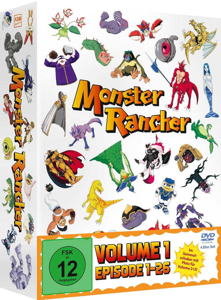 Monster Rancher Vol. 1 (Ep. 1-26) im Sammelschuber (4 DVDs)