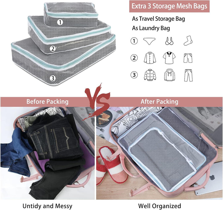 Lubardy 40L Laptop Rucksack Herren Wasserdicht 17.3 Zoll mit 3 Aufbewahrungstaschen Reiserucksack fü