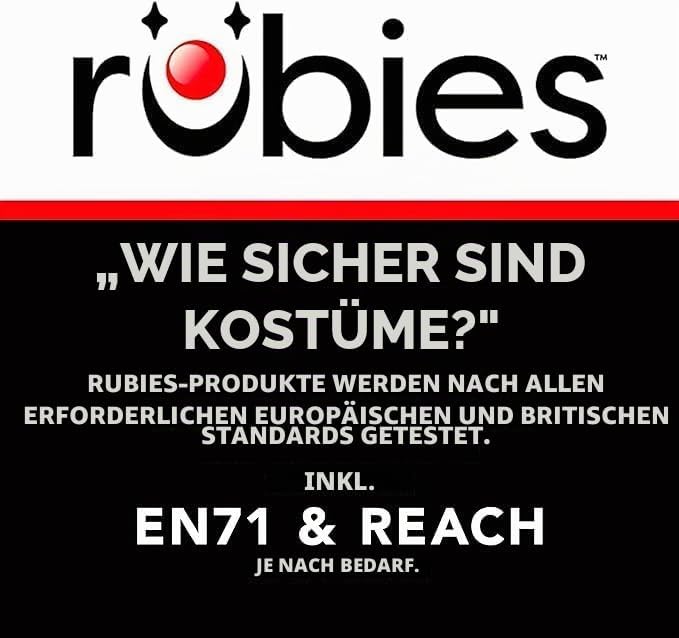 Rubies Overall für Erwachsene, Herren und Damen, Jumpsuit mit Kapuze und Schwanz, Kostüme für Karnev