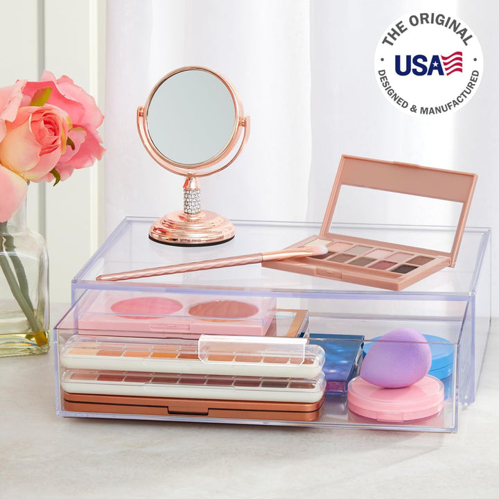 STORi Audrey stapelbarer Kosmetik-Organizer, Schublade, 30,5 cm breit, transparent 12\" Wide Drawer,