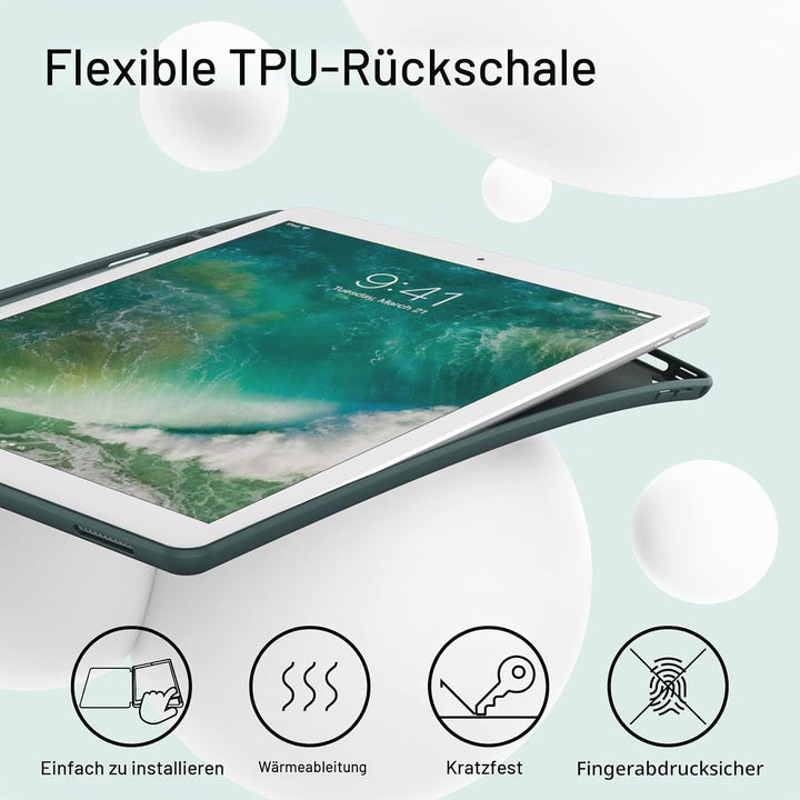 JETech Hülle für iPad Pro 12,9 Zoll (Modell 2015/2017, 1./2. Generation) mit Stifthalter, Dünne Tabl