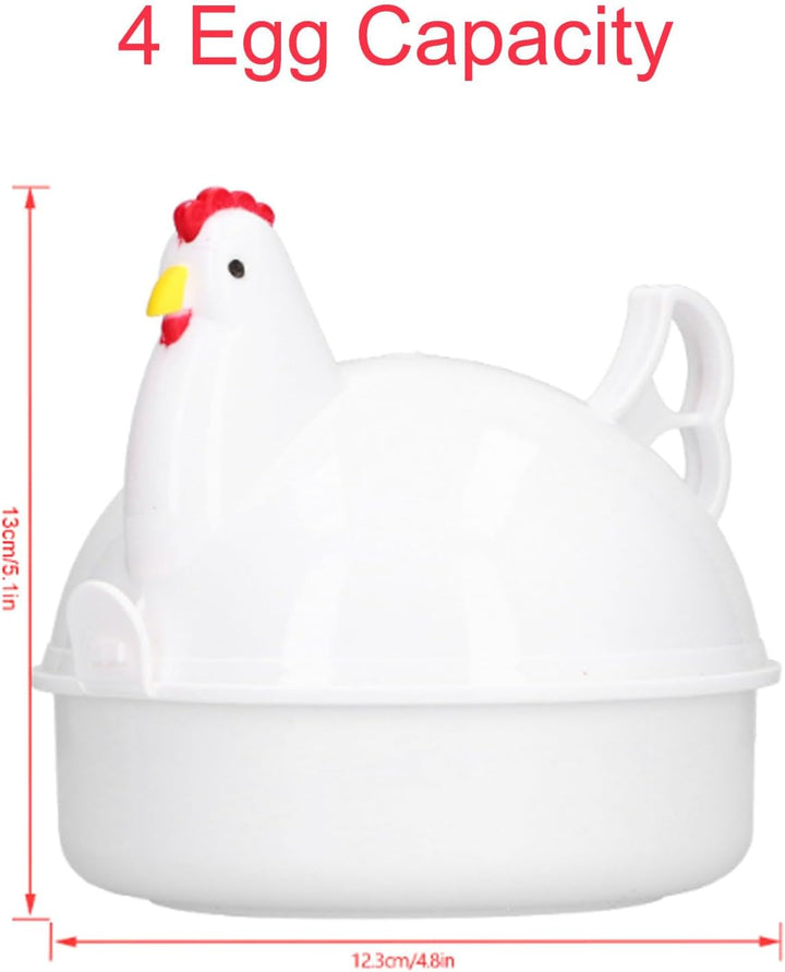 Mikrowellen-Eierkocher Für 4 Eier, Wilderer, Gekochte Eierkocher, Mikrowelle Für Hart, Weich Gekocht