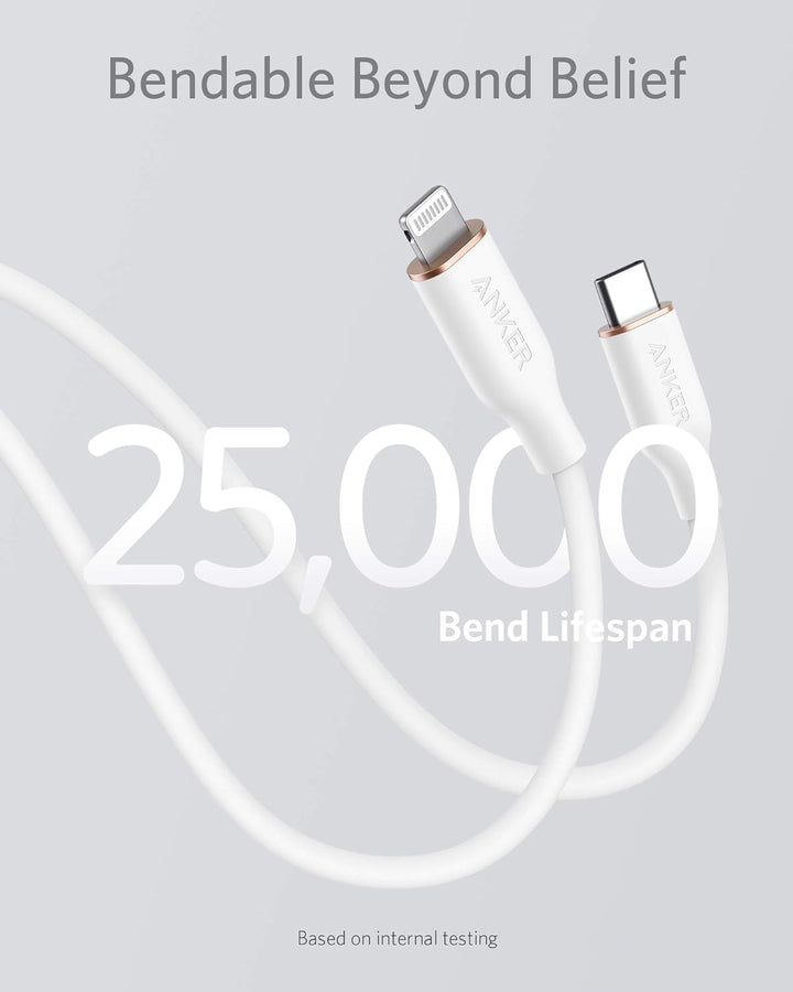 Anker Powerline III Flow, USB C Lightning Kabel, 180cm USB C auf Lightning Kabel kompatibel mit iPho