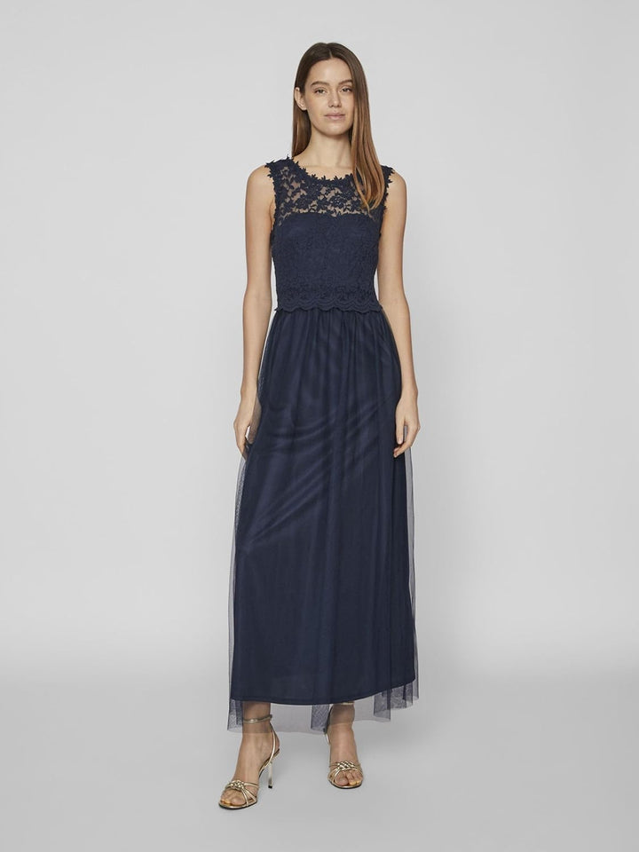 Vila Female Maxikleid VILYNNEA Spitzen 34 Total Eclipse 1, 34 Total Eclipse 1