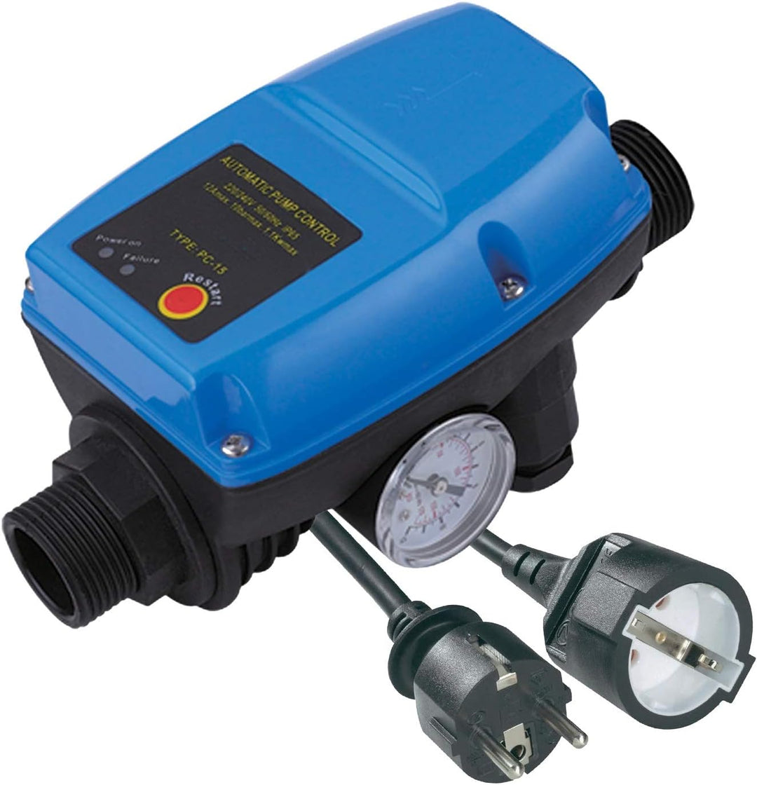 Pumpensteuerung Druckschalter mit Manometer Druckwächter einstelbar Automatic-Controller Durchflussw