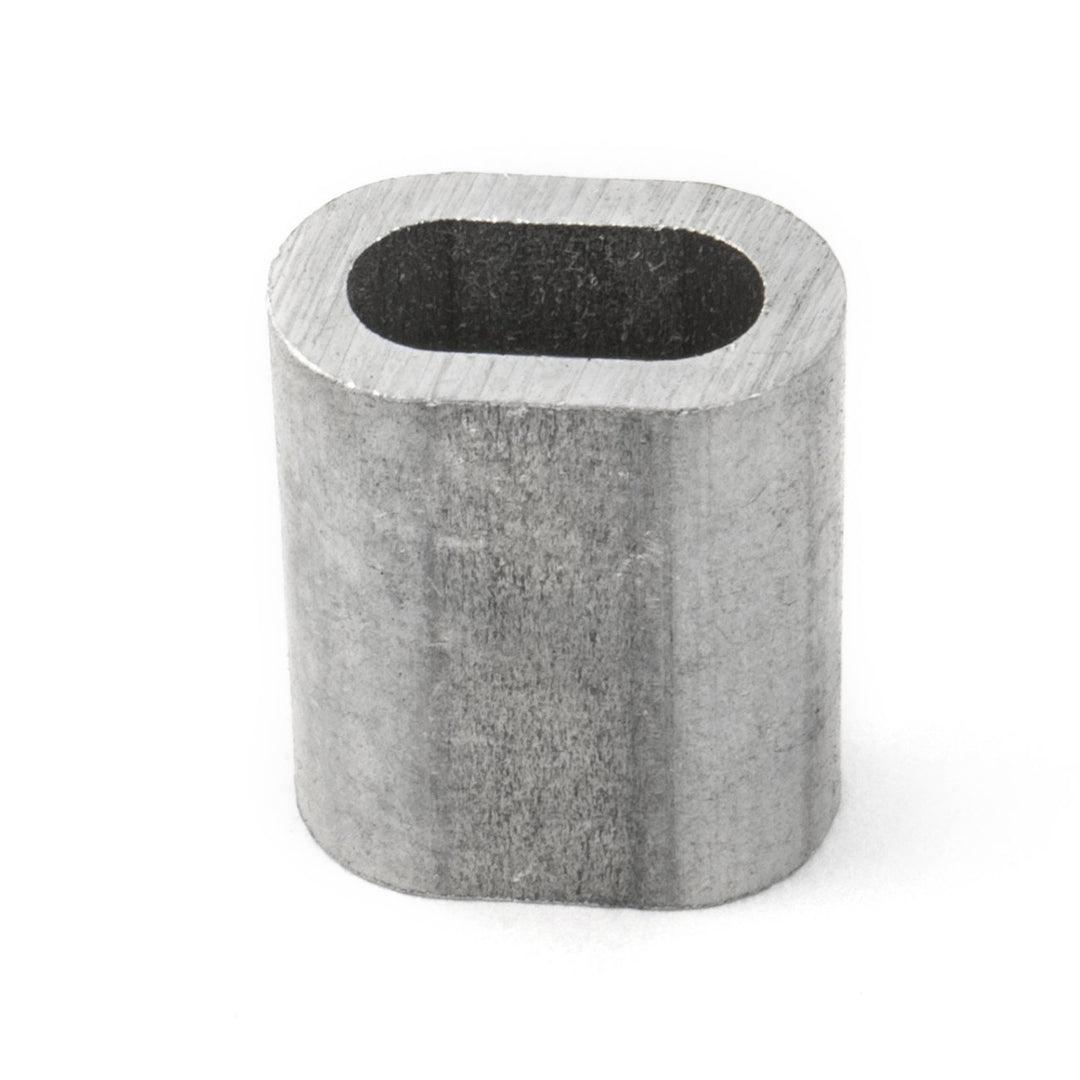100 x PRESSKLEMME FÜR SEIL 12mm Aluminium Drahtseilklemme Stahlseil Seil Draht Stahl Drahtseil #04 -