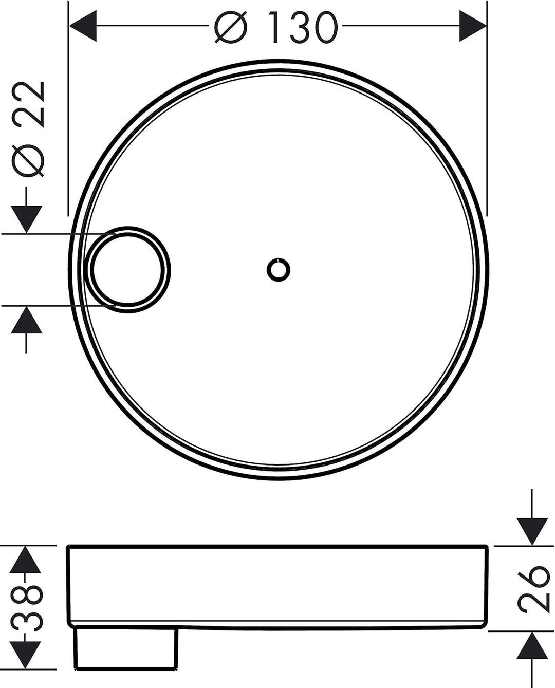 hansgrohe Ersatzteil, Casetta'S Puro Seifenschale, Chrom Sonstige 1.0, Sonstige 1.0
