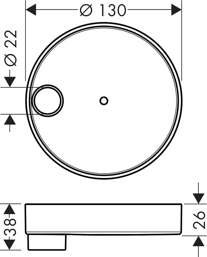 hansgrohe Ersatzteil, Casetta'S Puro Seifenschale, Chrom Sonstige 1.0, Sonstige 1.0