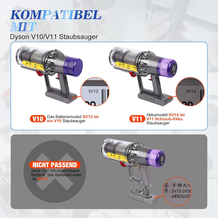 2 Stück V11 V10 Schalter Verstärkt, Metall Ersatzteile Trigger Reparieren Knopf für Dyson SV12 SV14