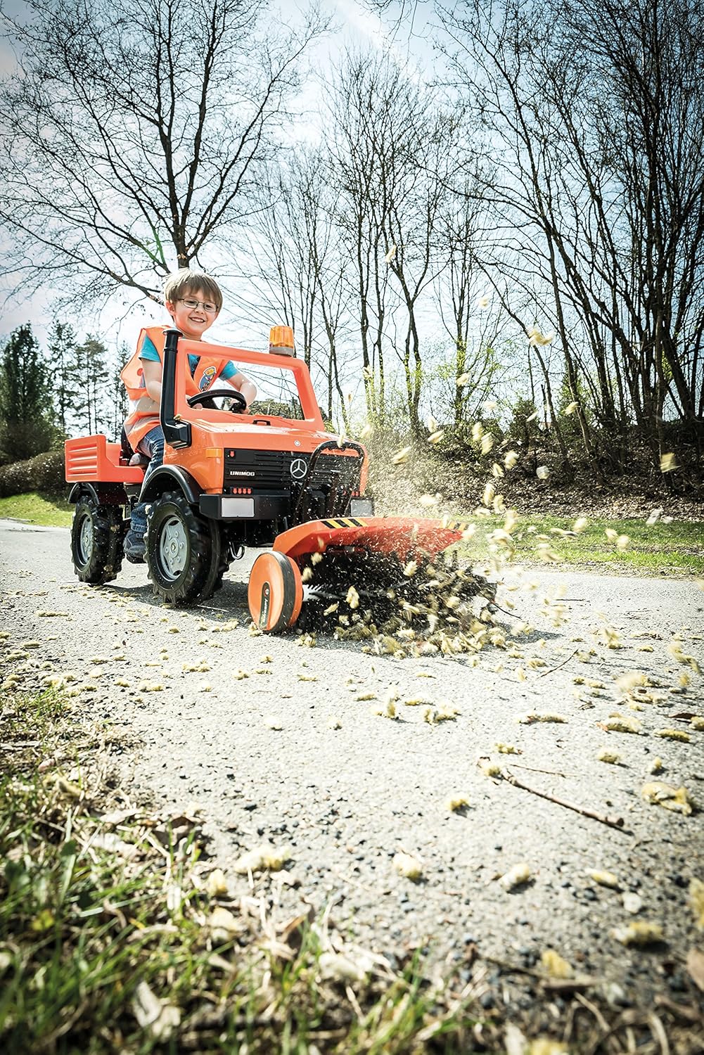 Rolly Toys 40/972/3 Toys rollySweepy (für RollyToys Fahrzeuge mit Frontanhängekupplung, für Kinder a